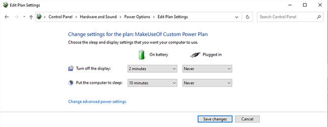Sådan tilpasser du Power Plan for at øge batterilevetiden for bærbare computere Sådan tilpasser du Power Plan for at øge batterilevetiden for bærbare computere