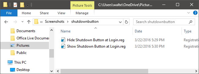 Trick att ta bort Stäng av-knappen på Windows-inloggningsskärmen