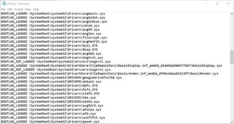 Hur du aktiverar och hittar Windows Boot Log