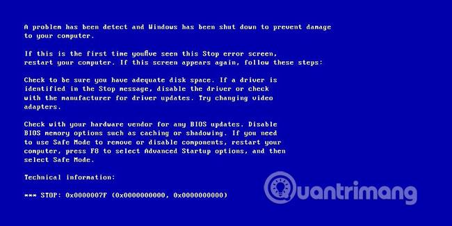 Så här fixar du fel 0x0000007F (UNEXPECTED KERNEL MODE TRAP) i Windows Så här fixar du fel 0x0000007F (UNEXPECTED KERNEL MODE TRAP) i Windows