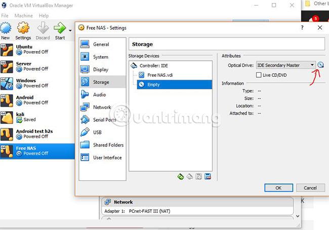 Kā instalēt FreeNAS VM vietnē VirtualBox