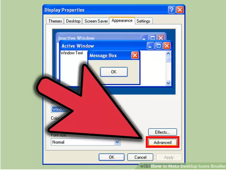 Hur ändrar jag storlek på skrivbordsikonen i Windows?