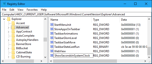 Kā parādīt sekundes Windows sistēmas pulkstenī Kā parādīt sekundes Windows sistēmas pulkstenī