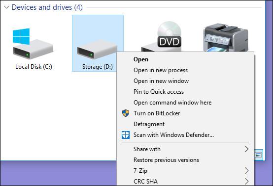 Tilføj Defragmenter-indstillingen til menuen, når du højreklikker på et drev på Windows