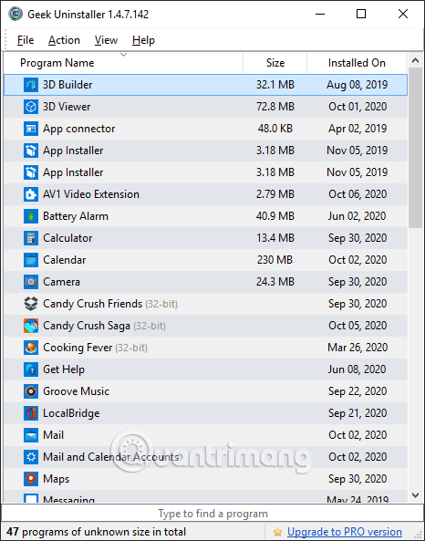 Ako používať Geek Uninstaller na odstránenie softvéru a aplikácií UWP Ako používať Geek Uninstaller na odstránenie softvéru a aplikácií UWP