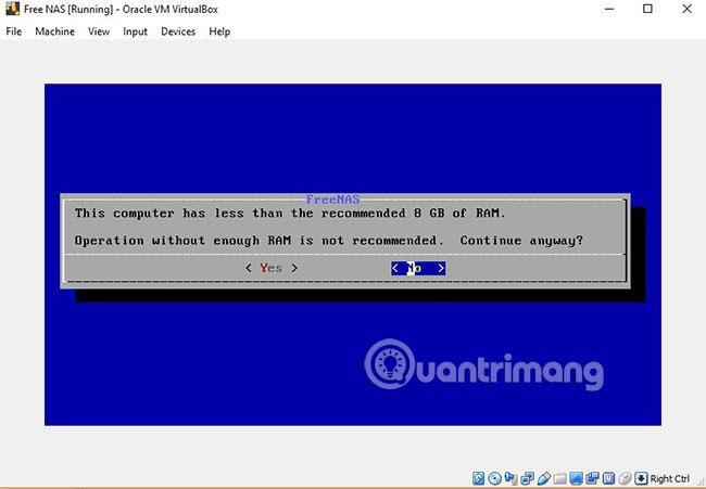 Kā instalēt FreeNAS VM vietnē VirtualBox