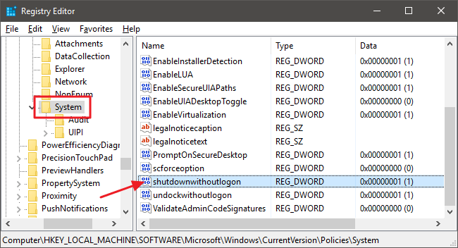 Trick att ta bort Stäng av-knappen på Windows-inloggningsskärmen