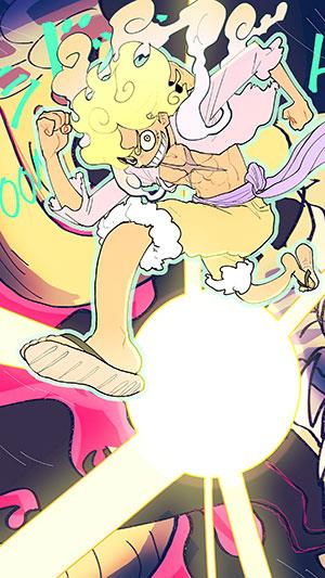 Luffy Gear 5 veggfóður, Luffy God Nika veggfóður Luffy Gear 5 veggfóður, Luffy God Nika veggfóður