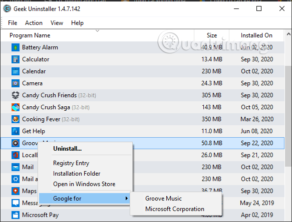 Ako používať Geek Uninstaller na odstránenie softvéru a aplikácií UWP Ako používať Geek Uninstaller na odstránenie softvéru a aplikácií UWP