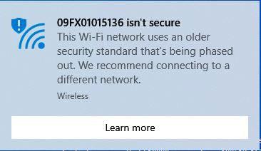 Kako popraviti pogrešku Vaša Wi-Fi mreža nije sigurna u sustavu Windows