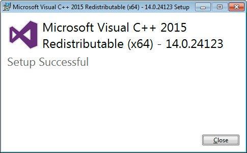 Kā instalēt Microsoft Visual C++ 2015 Runtime