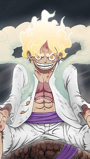 Luffy Gear 5 veggfóður, Luffy God Nika veggfóður Luffy Gear 5 veggfóður, Luffy God Nika veggfóður