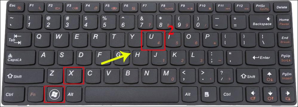 Kako hitro izklopiti računalnik s tipkovnico v sistemu Windows