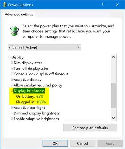 Ako pridať/odstrániť jas displeja z Možnosti napájania v systéme Windows