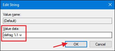 Tilføj Defragmenter-indstillingen til menuen, når du højreklikker på et drev på Windows