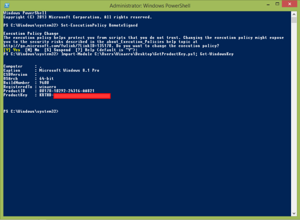Ni vam treba namestiti nobene programske opreme, tukaj je opisano, kako najdete svoj ključ izdelka Windows