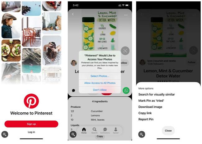 Как да запазвате снимки от Pinterest