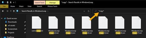 Užitočná syntax vyhľadávania v programe File Explorer