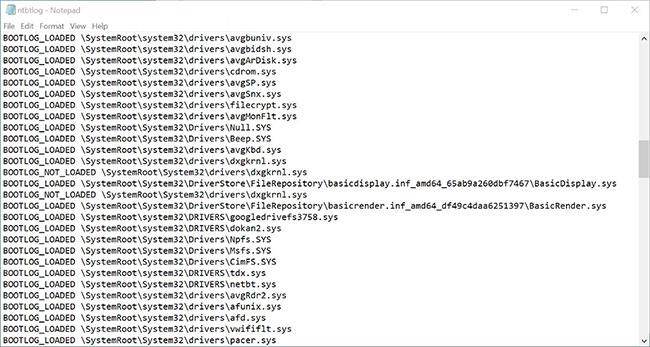 Hur du aktiverar och hittar Windows Boot Log