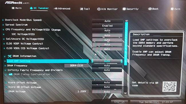 Povolte XMP pro optimalizaci rychlosti RAM Povolte XMP pro optimalizaci rychlosti RAM