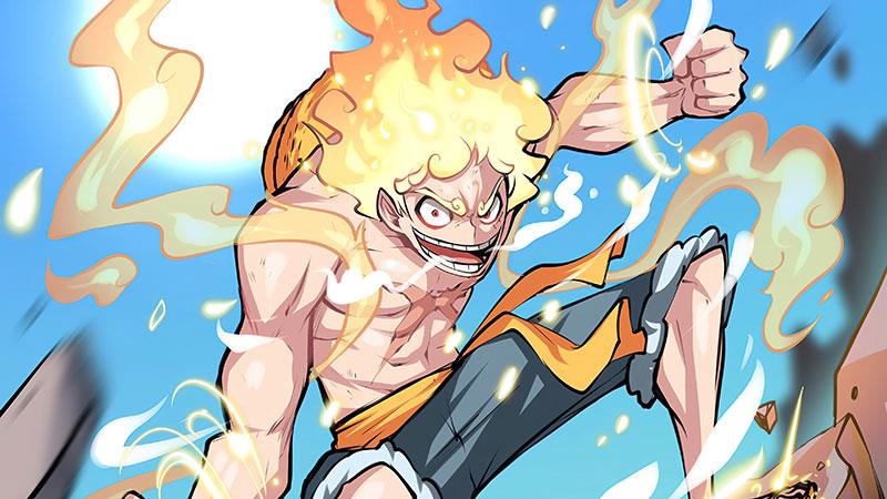Luffy Gear 5 veggfóður, Luffy God Nika veggfóður Luffy Gear 5 veggfóður, Luffy God Nika veggfóður