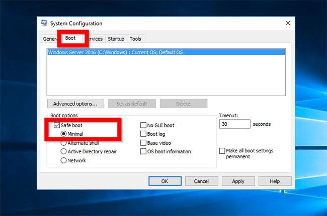 Hur man startar Windows Server 2016 i felsäkert läge Hur man startar Windows Server 2016 i felsäkert läge