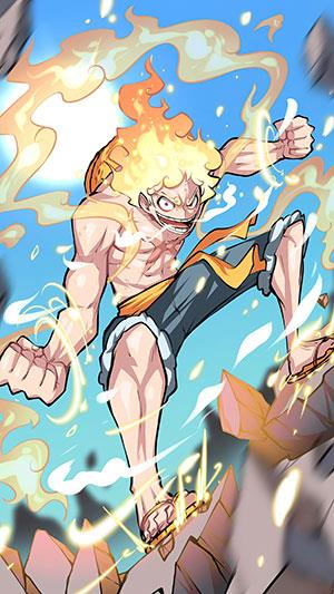 Luffy Gear 5 veggfóður, Luffy God Nika veggfóður Luffy Gear 5 veggfóður, Luffy God Nika veggfóður