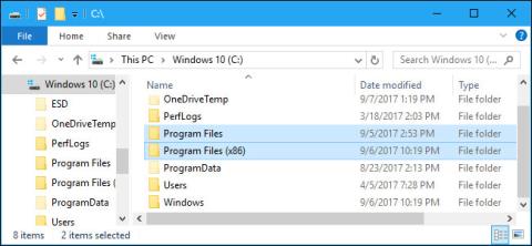 Lär dig mer om mappen Programfiler i Windows