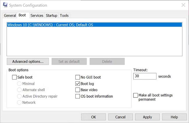 Hur du aktiverar och hittar Windows Boot Log
