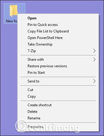 Kā noņemt opcijas Windows konteksta izvēlnē