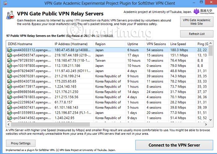 Hur man använder VPN Gate falska IP för att stabilisera Internet Hur man använder VPN Gate falska IP för att stabilisera Internet
