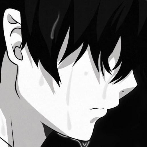 Smutný avatar, černý avatar, smutný avatar Smutný avatar, černý avatar, smutný avatar