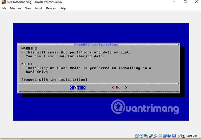 Kā instalēt FreeNAS VM vietnē VirtualBox