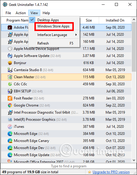 Ako používať Geek Uninstaller na odstránenie softvéru a aplikácií UWP