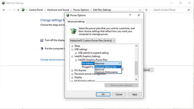 Sådan tilpasser du Power Plan for at øge batterilevetiden for bærbare computere Sådan tilpasser du Power Plan for at øge batterilevetiden for bærbare computere