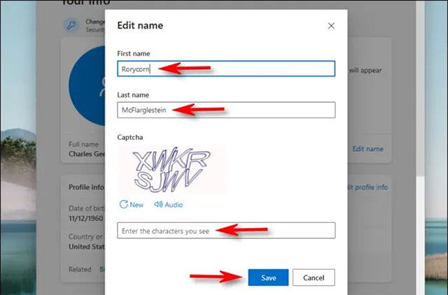 Pokyny pro přejmenování účtu Microsoft Pokyny pro přejmenování účtu Microsoft
