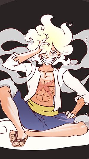 Luffy Gear 5 veggfóður, Luffy God Nika veggfóður Luffy Gear 5 veggfóður, Luffy God Nika veggfóður