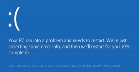 Kā labot KODULA DROŠĪBAS PĀRBAUDES KĻŪDAS kļūdu sistēmā Windows